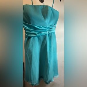 Teal/turquoise dress, size 15/16